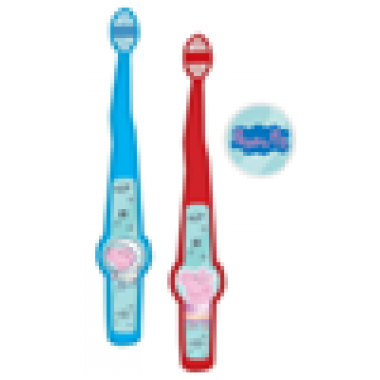 PEPPA PIG 軟毛幼兒牙刷連保護套 -２支裝